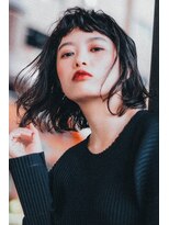 エムスラッシュ たまプラーザ(M.SLASH)&nbsp;【m.slash榛村】モードだけどフェミニンなショートバングロブ