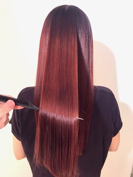 ポロン(polon) 【髪質改善】ルビーバイオレットストレート