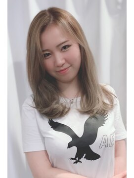 スピックアンドスパン(SPIC&SPAN) 大人かわいい“バレイヤージュ”シルバーベージュ