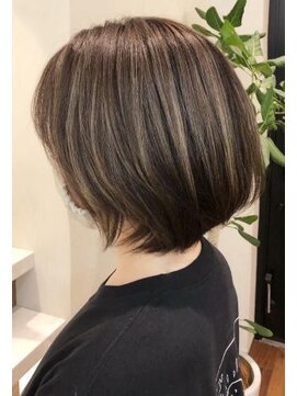 ネックス 表参道本店(nex) 【nex表参道】白髪 ショートボブ ハイライト