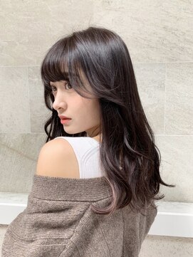 ユーフォリア 銀座(Euphoria) 愛されアンニュイ♪大人可愛いラベージュ+シアーインナーカラー