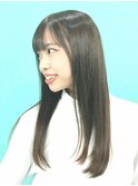 自毛風カラーロングヘア[縮毛矯正/インナーカラー/髪質改善]
