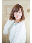 ふわミディ 小顔 フェミニンボブ☆