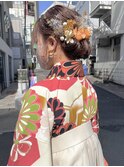 袴着付け　ヘアセット