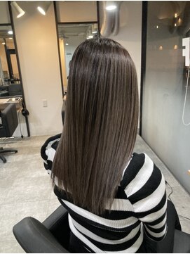 ラフ 難波店(LAFF) #黒髪#ボブルフ#ネビージュ#小顔#ワンレン