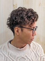 アトリエルッソ(atelier russo)&nbsp;ツイストスパイラルパーマツーブロックメンズヘア