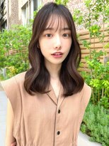 ミラリー トウキョウ(Mirareee Tokyo)&nbsp;20代30代40代◎前髪パーマグレーベージュレイヤーロング黒髪