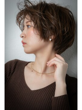 カバーヘア 上尾西口店(COVER HAIR) 透けバングヘルシースタイルくせ毛ショートw上尾20代30代40代