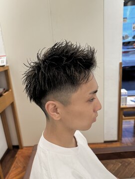 アンソル オブ リシェール(N'SOL of RICHAIR) ベリーショート/ダークアッシュ/ニュアンスパーマ/韓国マッシュ