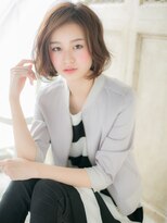 大波純一美容室パーティハン&nbsp;伸ばしかけフェミニン髪質改善ボブパーマa小山20代30代40代