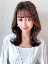 ラルユー 金山(LallYou)&nbsp;シャギーレイヤーロング韓国ワンホンヘアシースルーぱっつん前髪
