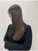20代 うる艶ストレート＋ラベンダーブラウン