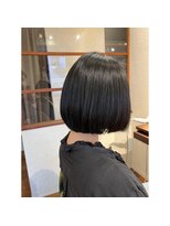 エルサフィロ キタハマ(el zafiro kitahama)&nbsp;20×30×40代×似合わせカット×内巻きボブ×お手軽スタイリング