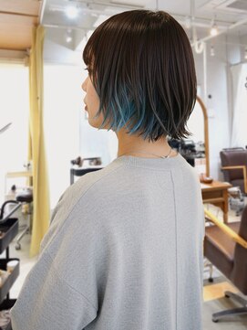 アエル キセラ川西(aeru) インナー水色ボブ【能勢電鉄絹延橋駅】