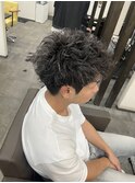 スパイキーパーマ×ハイライト