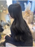 アッシュブラック/透明感/色気ヘア/梅田美容室