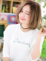 カバーヘア ブリス 戸田公園西口店(COVER HAIR bliss) かきあげバングイヤリングカラー小顔シャギーボブc720代30代40代