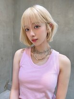 ケイト(kate) 【kate 大宮】ホワイトブロンド×くびれボブ