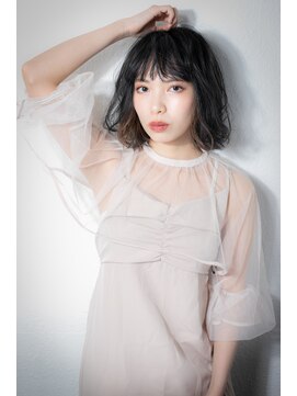 カバーヘア ブリス 川口(COVER HAIR bliss) インナーカラー/暗髪/ゆるふわボブg