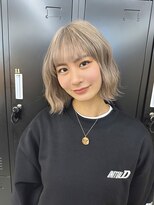 アリープパロット(ALEAP parrot)&nbsp;ブリーチ/ブロンドベージュ/ミディアムボブ【ALEAPparrot/大西】