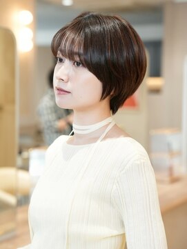 ReFa認定プレミアムサロン全席個室美容室 Zina吉塚【4月11日NEWOPEN(予定)】 髪質改善*ダークアッシュ丸みクールショート*美髪【Zina吉塚】