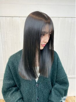 N° node 渋谷 【ナンバー ノード】【7月1日OPEN（予定）】の写真/*素髪のような柔らかく、クセのないストレートヘ*【縮毛矯正/酸性ストレート/髪質改善/渋谷】
