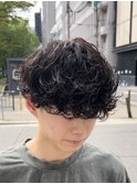リバースセンターパート/ニュアンスパーマ/ダウンバング/MEN'S◎