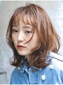 大人可愛い顔周りレイヤーボブウルフカットミディアム◎20代30代