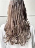 透明感グラデーションベージュロングスタイル【林京平】