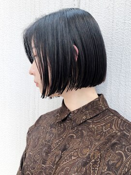 アルバム 新宿(ALBUM SHINJUKU) ブルーブラックワンレンボブ_ヘルシースタイル_ba289281