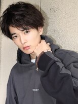 ネイビー(NAVY)&nbsp;人気のライトパーマ×スマートセンターマッシュ