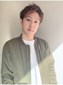 無造作くせ毛風ツーブロック