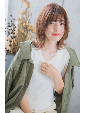 アルクバイネオリーブ 荻窪店(arc by neolive) レイヤー外ハネ ボブルフ×ベージュ　arc by neolive　荻窪