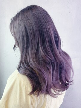 アイティーバイアルバム 藤沢店(IT by ALBUM) ラベンダーグレー_くびれヘアビタミンカラー_ba340421