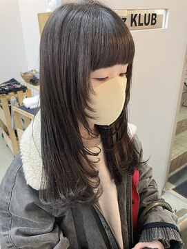 キューズ クラブ(cuz KLUB) 【cuz KLUB】顔周りレイヤーダークアッシュ【池袋】