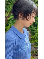 ホヌン 茅ヶ崎(Honnun)&nbsp;ショートボブ顔まわりレイヤー/茅ヶ崎