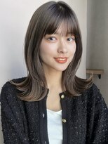 ガーデン 銀座(GARDEN)&nbsp;フルバング×ミディアム×前髪パーマ×ボブ