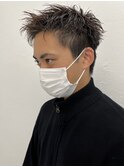 韓国ニュアンスパーマセンターパートスパイラルパーマショート
