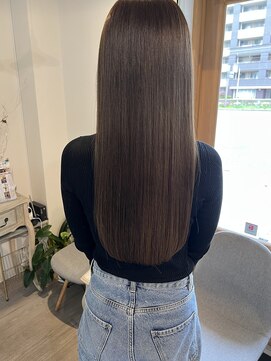 ロッカヘアエジェ(ROCCA hair eje.) 透明感グレージュ/艶髪ロング