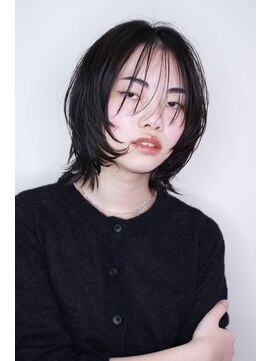 トランク ヘアー デザイン(tranq hair design) レイヤー　ミディアム　ショート
