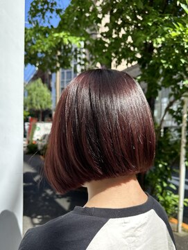 ロイド(Royd.) ボブレッドブラウンチェリーレッド