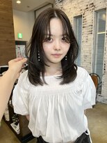 バディヘア ルーツ(BUDDY HAIR ROOTS)&nbsp;ミディアムレイヤー/ウルフ/顔周りカット/透明感/ブラウンカラー