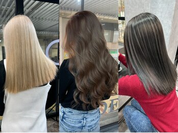 ヘアースマイルクー(HAIR SMILE COEUR)の写真/【ヘアカラー認定講師がプロデュースするサロン】トレンドを取り入れ、憧れのヘアカラーに♪