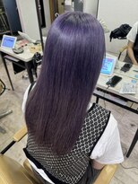 アジールヘア 所沢プロペ通り店(agir hair)&nbsp;ディープラベンダー小顔カットワンレンケアブリーチ所沢韓国