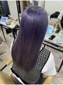 ディープラベンダー小顔カットワンレンケアブリーチ所沢韓国
