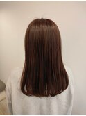 ミディアム/セミロング/コテ巻き/ベージュ新潟長岡宮関