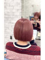 リト(Lit) 髪質改善/ハイトーン/ピンクカラー/ケアブリーチ/ボブ【町田】