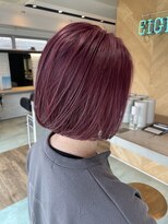 エイト 沖縄豊崎店(EIGHT toyosaki)&nbsp;【EIGHT 豊崎】お客様スタイル_ボブカシスピンク
