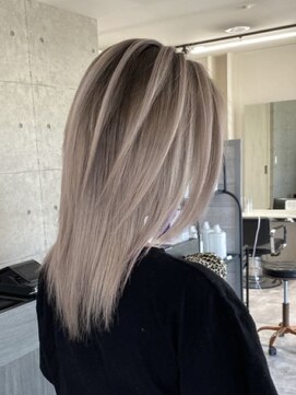 ウル 岡山駅店(ULu.) ハイライトハイトーンダブルカラー20代30代40代ULu岡山