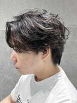 テクト バイアッシュ 吉祥寺店(Tect by Ash)&nbsp;フェザーパーマセンターパート毛流れフェザーショート吉祥寺